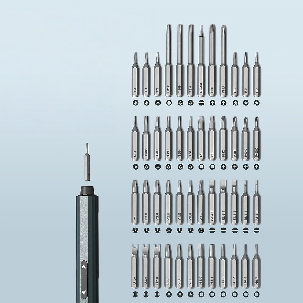 Cordless Mini Electric Screwdriver Set 48pcs S2 Magnetic Bits