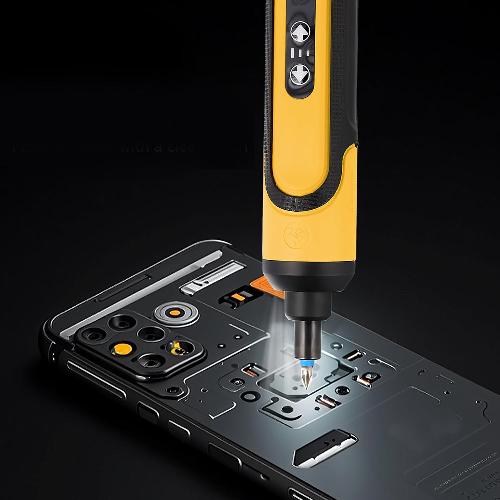4V Cordless Electric Screwdriver 3 Torque Settings with 26 Bits for Furniture