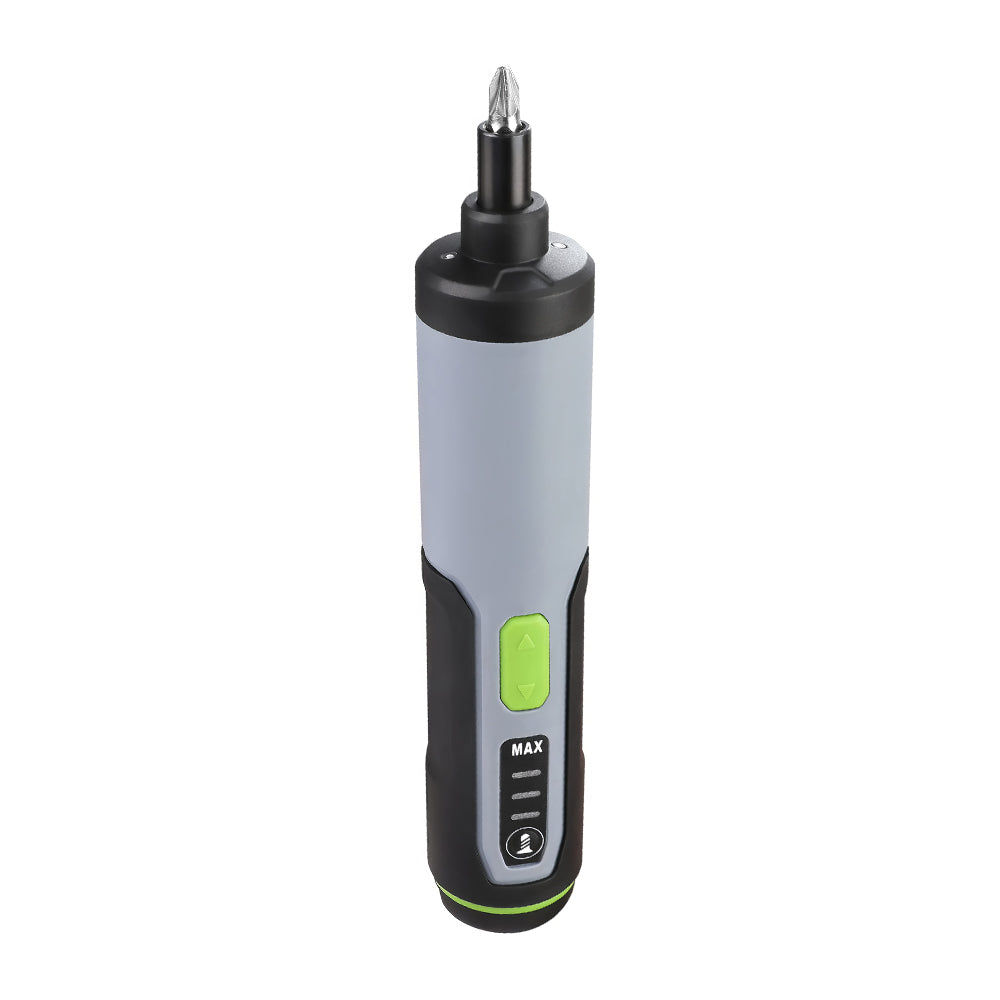4V Electric Screwdriver Rechargeable Cordless with 35 Bits Extension Rod LED Light Carrying Case
