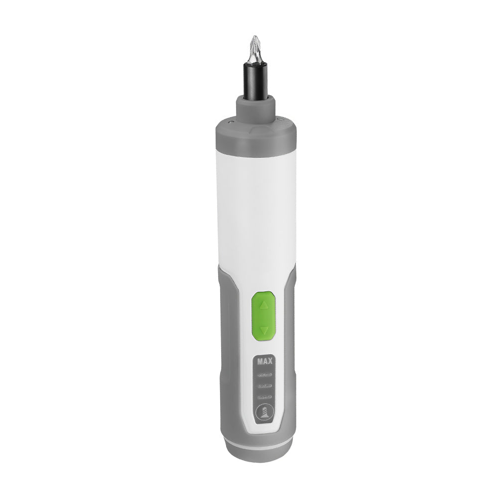 4V Electric Screwdriver Rechargeable Cordless with 35 Bits Extension Rod LED Light Carrying Case