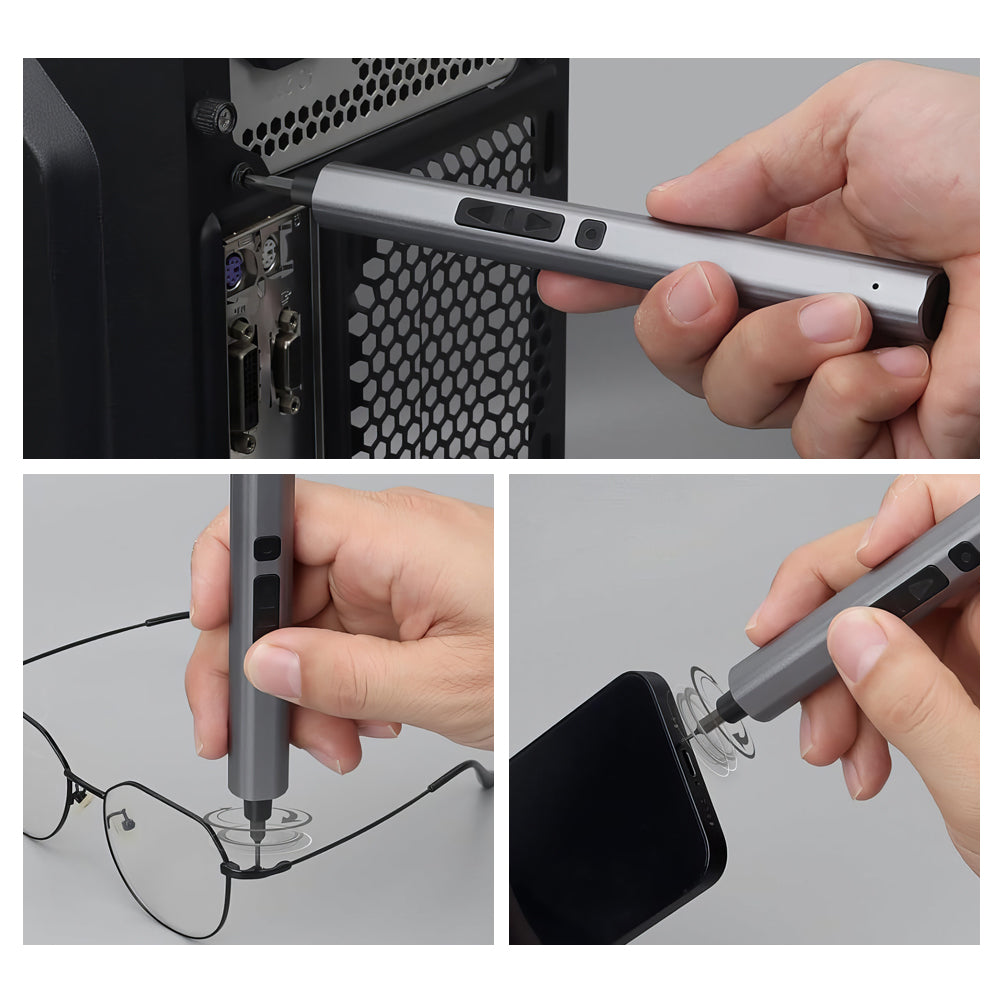 Mini Electric Screwdriver 29 in 1 Cordless Kit with 24 Magnetic Bits for Phone Laptop